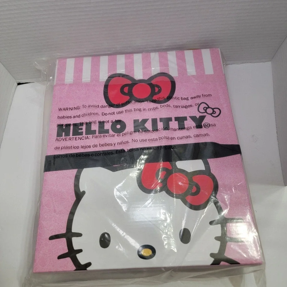 NEW GIFT BOX HELLO KITTY SANRIO WOMEN'S PINK SOFT FLEECE SWEATSHIRT PULLOVER LG - Picture 8 of 8